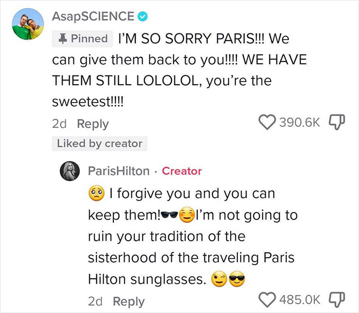 Guy Admits Having Stolen Paris Hilton’s Dior Sunglasses Back In 2007, Is Surprised To See Her Response Guy Admits Having Stolen Paris Hilton’s Dior Sunglasses Back In 2007, Is Surprised To See Her Response