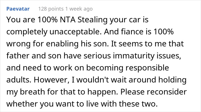 Woman’s 16-Year-Old Stepson Steals Her Car, She Then Calls Off Her Engagement To His Dad Woman’s 16-Year-Old Stepson Steals Her Car, She Then Calls Off Her Engagement To His Dad