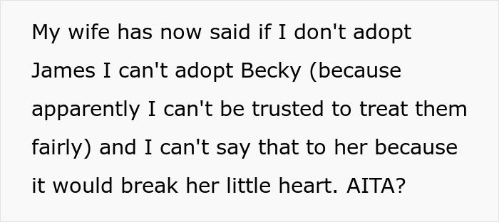 Wife Is Furious After Husband Says He Only Wants To Adopt One Of Her Two Children, But The Internet Supports Him Wife Is Furious After Husband Says He Only Wants To Adopt One Of Her Two Children, But The Internet Supports Him