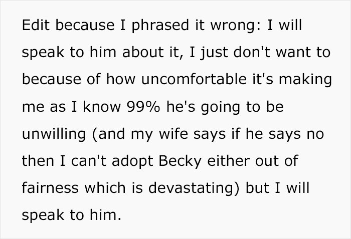 Wife Is Furious After Husband Says He Only Wants To Adopt One Of Her Two Children, But The Internet Supports Him Wife Is Furious After Husband Says He Only Wants To Adopt One Of Her Two Children, But The Internet Supports Him