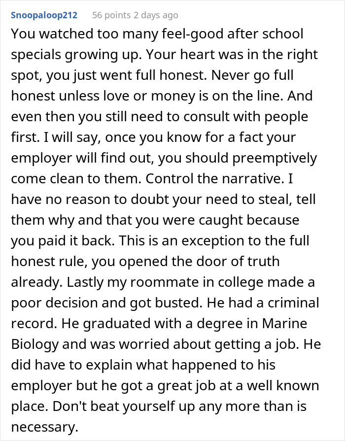 “Today I Messed Up By Going To A Supermarket Chain And Admitting I Shoplifted For 2 Years” “Today I Messed Up By Going To A Supermarket Chain And Admitting I Shoplifted For 2 Years”