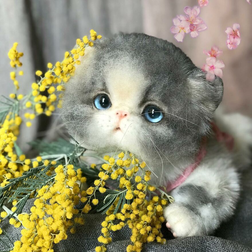 41 Miniature Animal Sculptures From Wool Made By This Artist 41 Miniature Animal Sculptures From Wool Made By This Artist