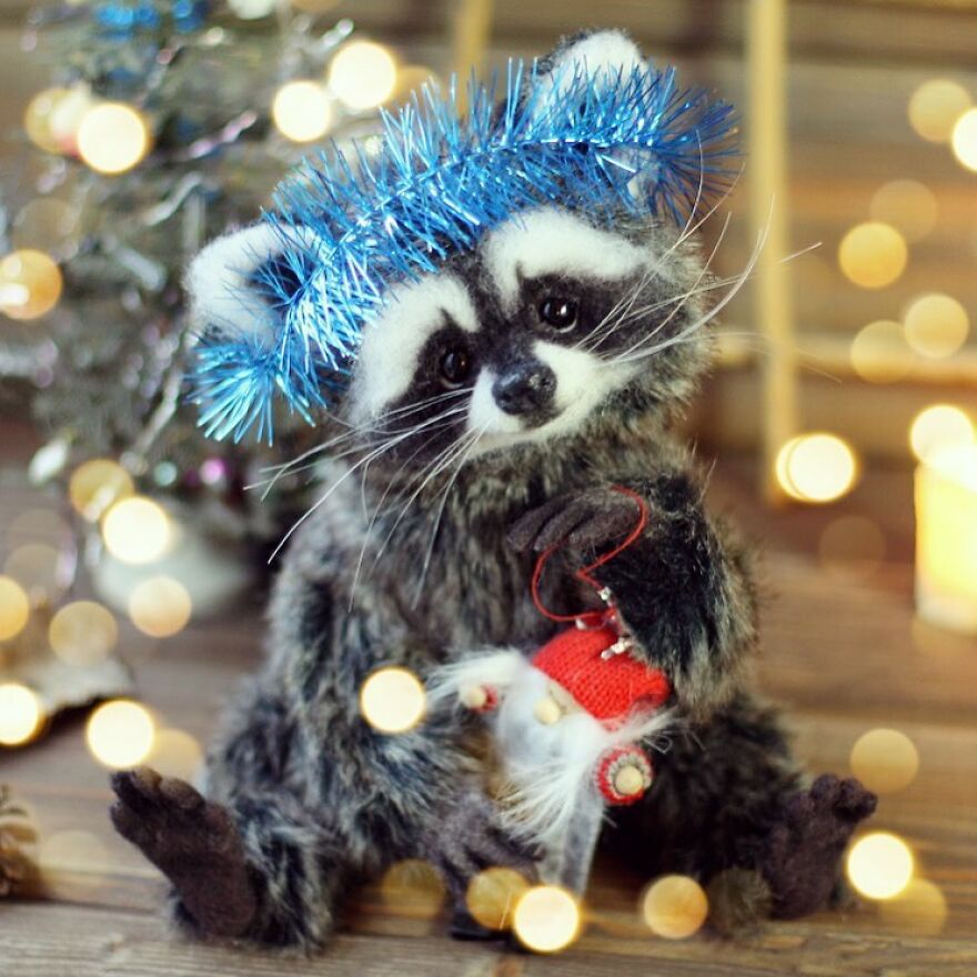 41 Miniature Animal Sculptures From Wool Made By This Artist 41 Miniature Animal Sculptures From Wool Made By This Artist