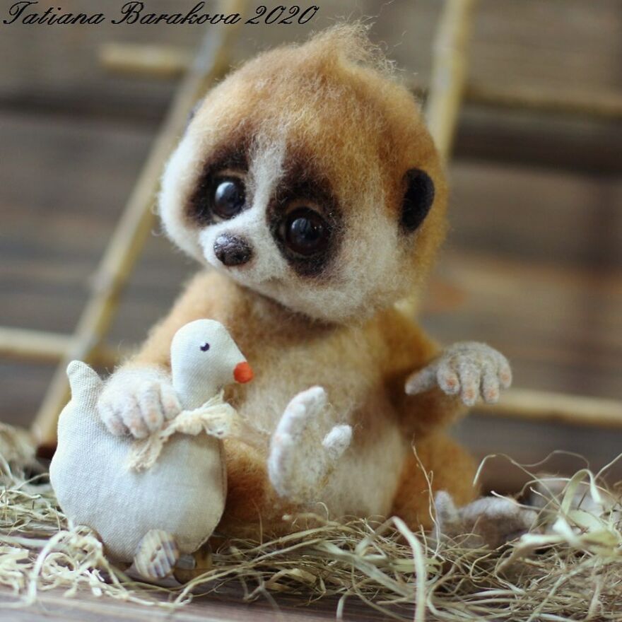 41 Miniature Animal Sculptures From Wool Made By This Artist 41 Miniature Animal Sculptures From Wool Made By This Artist