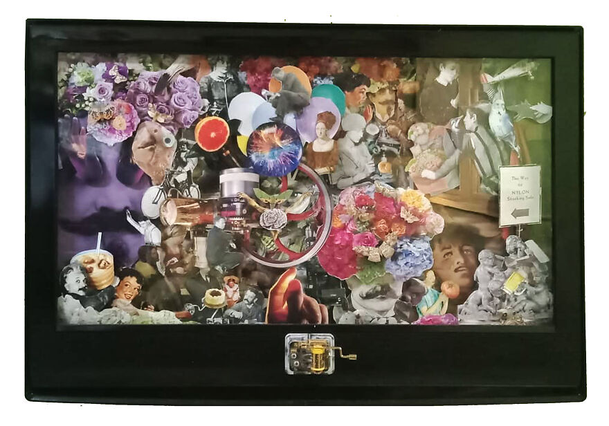 I’ve Upcycled Some Old LED TV And PC Monitors And Turned Them Into Surrealistic Paper Collages (5 Pics)