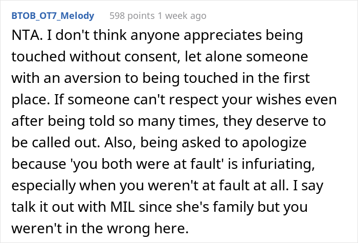 MIL Won’t Stop Touching Mom-To-Be’s Belly Despite Knowing That It Triggers Her, Gets Publicly Embarrassed MIL Won’t Stop Touching Mom-To-Be’s Belly Despite Knowing That It Triggers Her, Gets Publicly Embarrassed