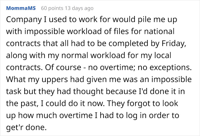 Boss Tells Employee ‘Absolutely No Overtime’, Regrets It When He Maliciously Complies Boss Tells Employee ‘Absolutely No Overtime’, Regrets It When He Maliciously Complies
