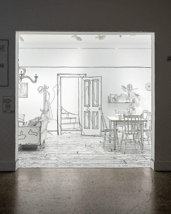 Artist Paints Home Interior In An Unusual Way To Create A 2D Illusion, And Here Are 33 Pictures Of Her Work Artist Paints Home Interior In An Unusual Way To Create A 2D Illusion, And Here Are 33 Pictures Of Her Work