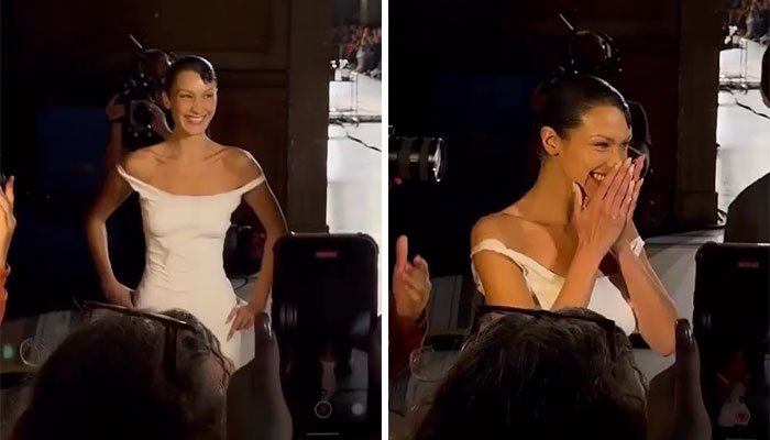 A Closer Look At Bella Hadid’s Spray-Painted Coperni Dress Reveals The Science Behind It A Closer Look At Bella Hadid’s Spray-Painted Coperni Dress Reveals The Science Behind It