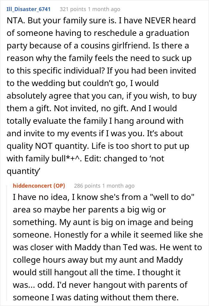 “Would I Be The [Jerk] For Not Sending A Gift For A Wedding I Wasn’t Invited To?”