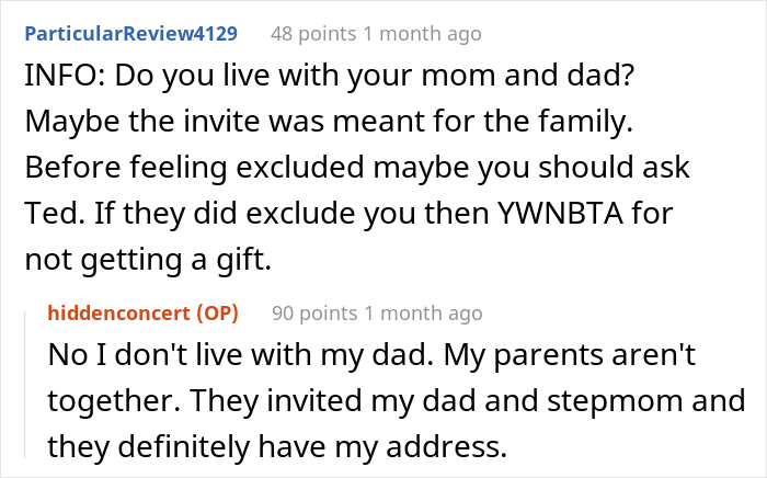 “Would I Be The [Jerk] For Not Sending A Gift For A Wedding I Wasn’t Invited To?”