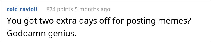 People Online Applaud This Employee Who Responded To His Supervisor’s Message With A Meme And Got Suspended For It