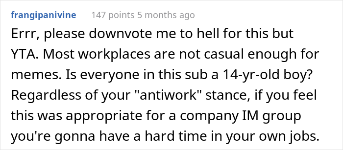 People Online Applaud This Employee Who Responded To His Supervisor’s Message With A Meme And Got Suspended For It