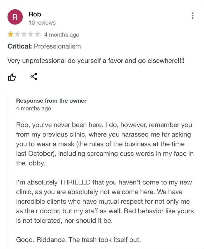 40 Times Customers Tried To Sabotage Businesses With Their Bad Reviews But Were Surprised When It Backfired