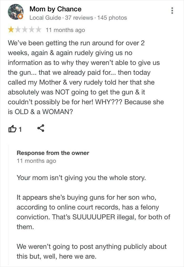 40 Times Customers Tried To Sabotage Businesses With Their Bad Reviews But Were Surprised When It Backfired