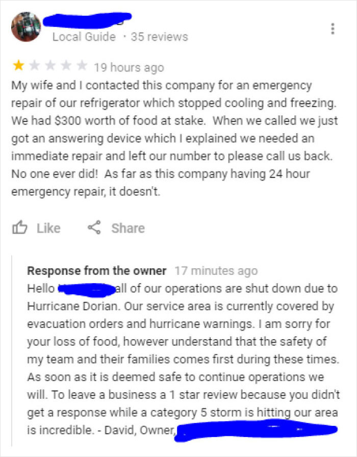 40 Times Customers Tried To Sabotage Businesses With Their Bad Reviews But Were Surprised When It Backfired