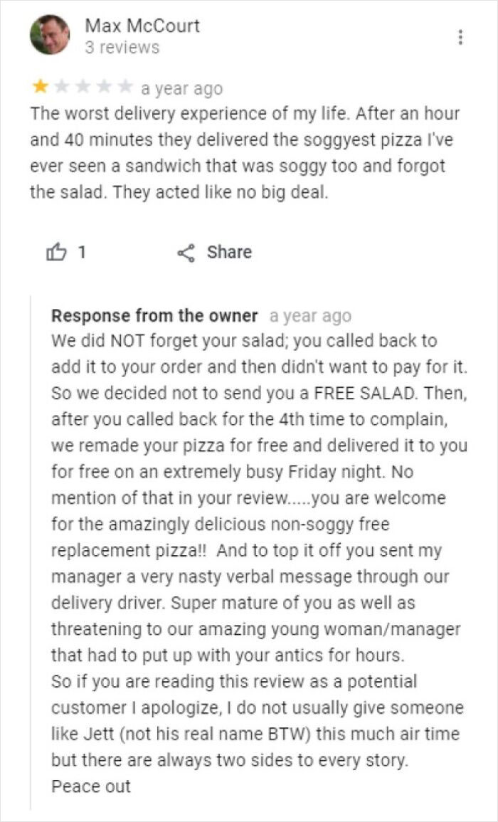 40 Times Customers Tried To Sabotage Businesses With Their Bad Reviews But Were Surprised When It Backfired
