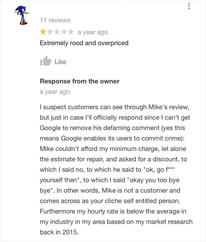40 Times Customers Tried To Sabotage Businesses With Their Bad Reviews But Were Surprised When It Backfired