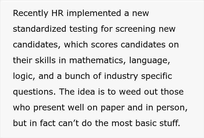 HR Makes Employees Take A Skill Test Designed For New Hires, They Maliciously Comply, HR Ends Up Scoring The Lowest HR Makes Employees Take A Skill Test Designed For New Hires, They Maliciously Comply, HR Ends Up Scoring The Lowest