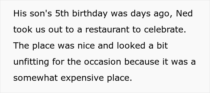 “AITA For Telling My Fiancé He Embarrassed Me When He Started Singing ‘Happy Birthday’ To His 5 Y.O. Son At The Restaurant?” “AITA For Telling My Fiancé He Embarrassed Me When He Started Singing ‘Happy Birthday’ To His 5 Y.O. Son At The Restaurant?”