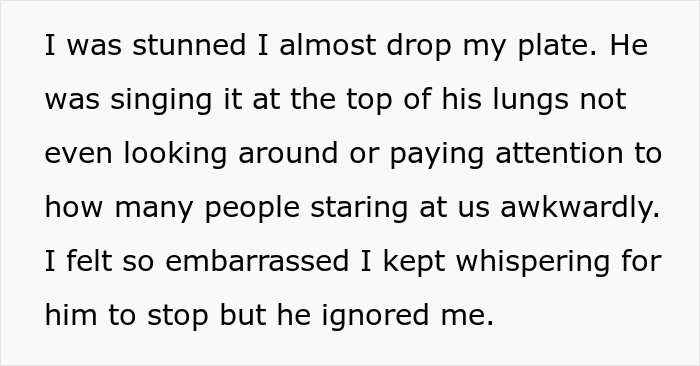 “AITA For Telling My Fiancé He Embarrassed Me When He Started Singing ‘Happy Birthday’ To His 5 Y.O. Son At The Restaurant?” “AITA For Telling My Fiancé He Embarrassed Me When He Started Singing ‘Happy Birthday’ To His 5 Y.O. Son At The Restaurant?”