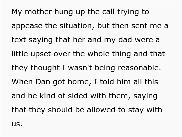 Pregnant Woman Asks For Parents’ Help For A Few Weeks, Refuses To Let Them Stay At Her House Because She Wants Privacy