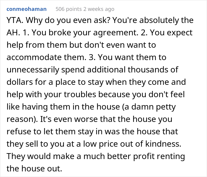 Pregnant Woman Asks For Parents’ Help For A Few Weeks, Refuses To Let Them Stay At Her House Because She Wants Privacy