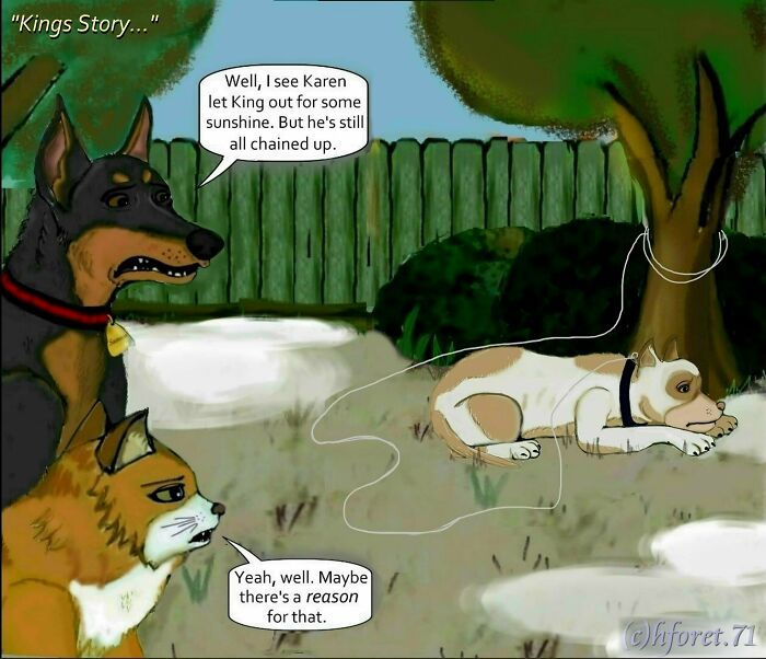 My Animal Comic Introducing A Pitbull Character Named &ldquo;King&rdquo;, Part 4 (12 Pics)