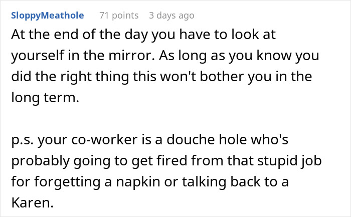 This Man’s Colleague Keeps Silent When A Man Gives Extra Food To A Family In Need, But Later Uses It Against Him