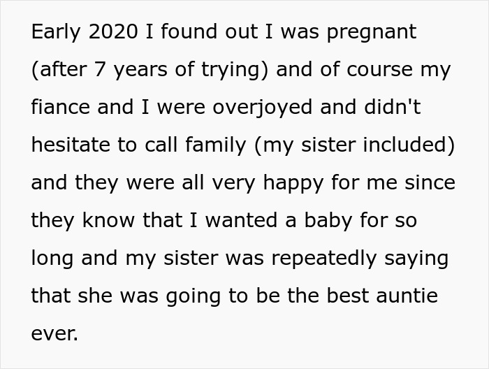 New Mom Sends Her Daughter’s Picture On Sister’s Request, Gets Called A Jerk Since She Had A Miscarriage 4 Years Ago