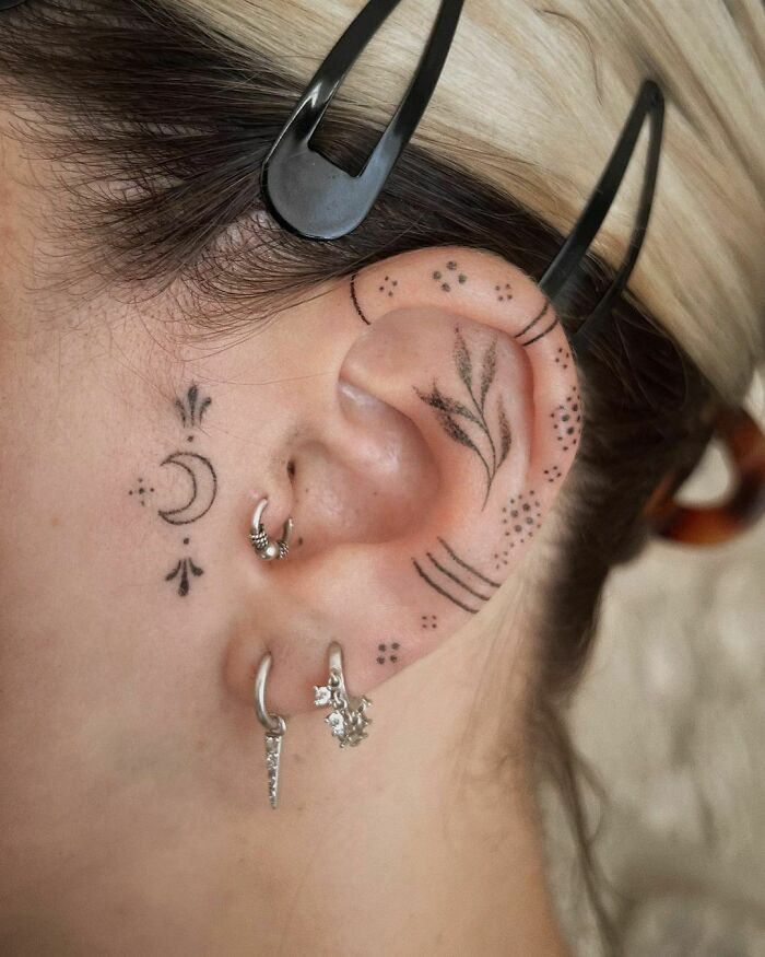 115 Ear Tattoo Ideas To Give You A Unique Look 115 Ear Tattoo Ideas To Give You A Unique Look