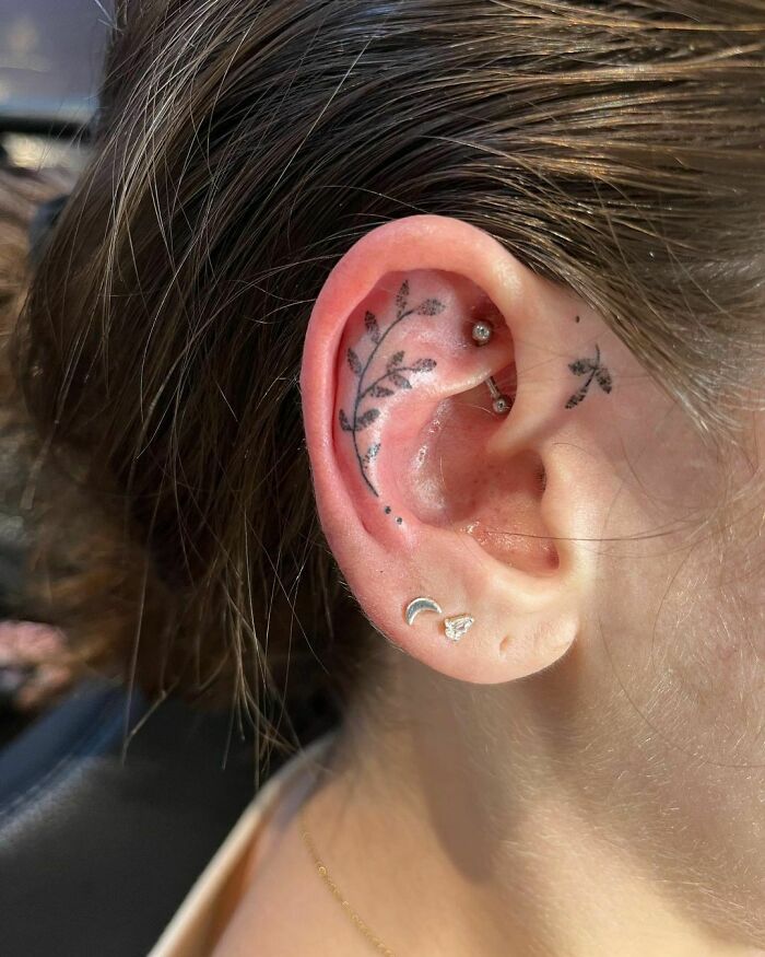 115 Ear Tattoo Ideas To Give You A Unique Look 115 Ear Tattoo Ideas To Give You A Unique Look