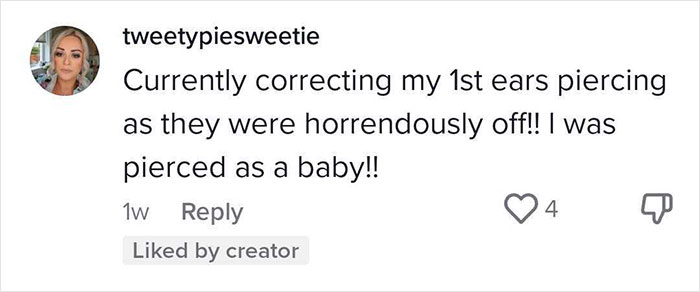 Parent Wants To Get Their 2-Week-Old’s Ears Pierced But This Body Piercer Refuses Parent Wants To Get Their 2-Week-Old’s Ears Pierced But This Body Piercer Refuses