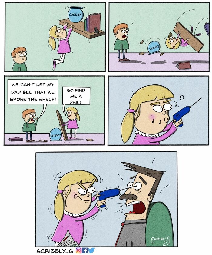 25 Unpredictable Comics With Dark Humor, Illustrated By Scribbly G (New Pics)