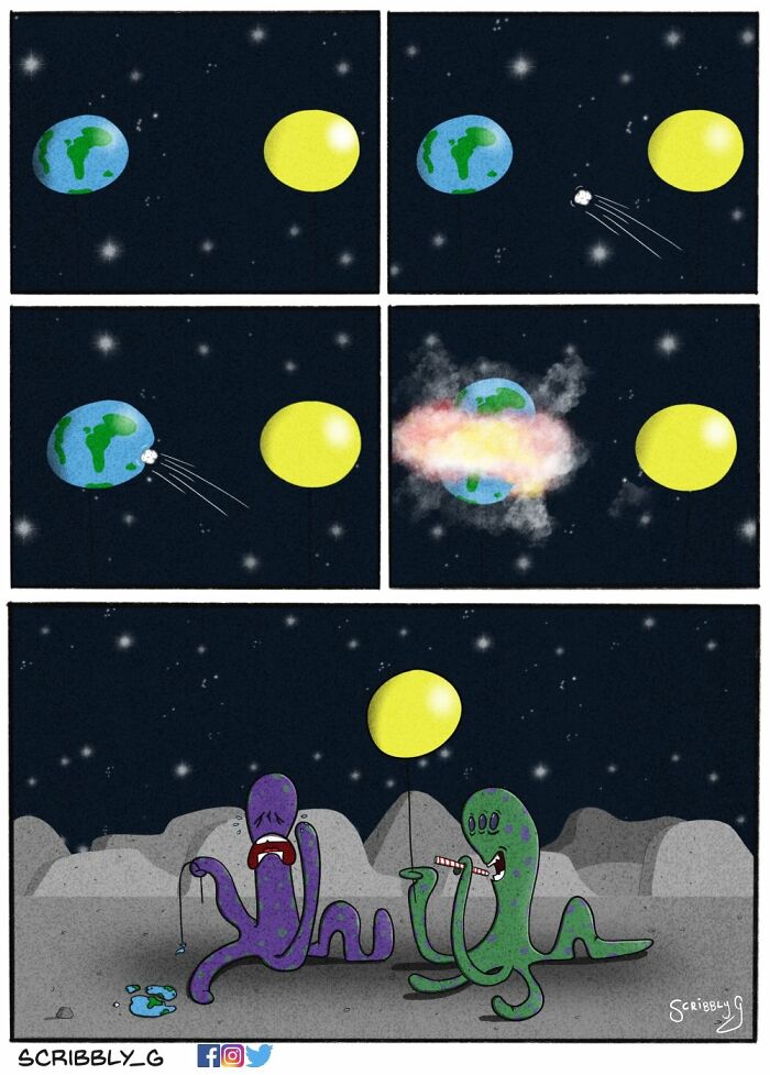 25 Unpredictable Comics With Dark Humor, Illustrated By Scribbly G (New Pics) 25 Unpredictable Comics With Dark Humor, Illustrated By Scribbly G (New Pics)