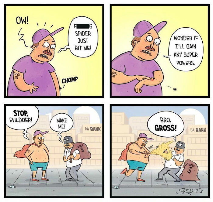 25 Unpredictable Comics With Dark Humor, Illustrated By Scribbly G (New Pics)