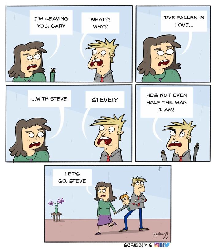 25 Unpredictable Comics With Dark Humor, Illustrated By Scribbly G (New Pics)