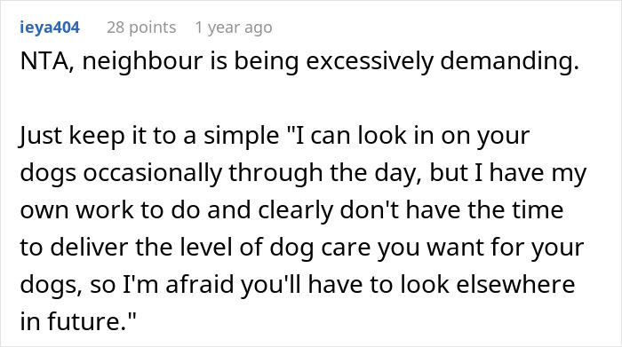 &#8220;[Am I The Jerk] For Telling My Neighbor That We Won&#8217;t Ever Watch His Dogs Again?&#8221;