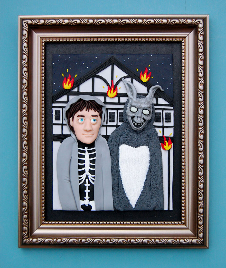 I Am A Clay Artist And Illustrator And I Make &#8216;Paintings&#8217; Inspired By Movies I Love (16 Pics)