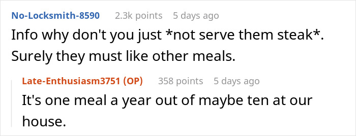 Man Buys Lower-Grade Steaks For His In-Laws And Wagyu For His Parents, Wonders If That’s Fair Man Buys Lower-Grade Steaks For His In-Laws And Wagyu For His Parents, Wonders If That’s Fair