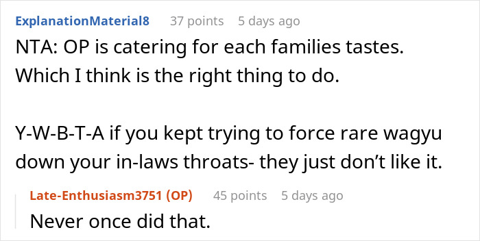 Man Buys Lower-Grade Steaks For His In-Laws And Wagyu For His Parents, Wonders If That’s Fair Man Buys Lower-Grade Steaks For His In-Laws And Wagyu For His Parents, Wonders If That’s Fair