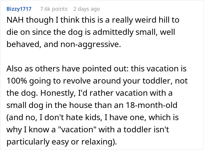 &ldquo;[Would I Be The Jerk] For Not Going On A Family Vacation Because My Brother Wants To Bring His Dog&rdquo;