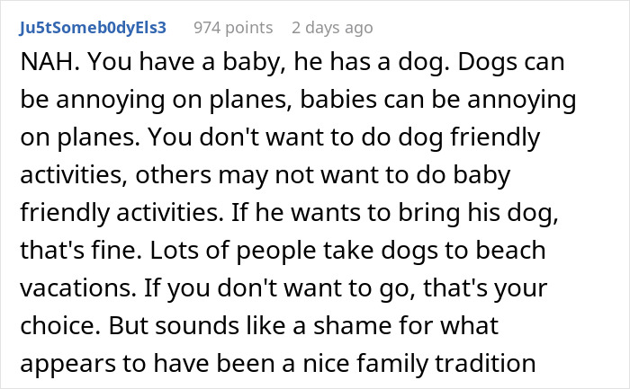 &ldquo;[Would I Be The Jerk] For Not Going On A Family Vacation Because My Brother Wants To Bring His Dog&rdquo;