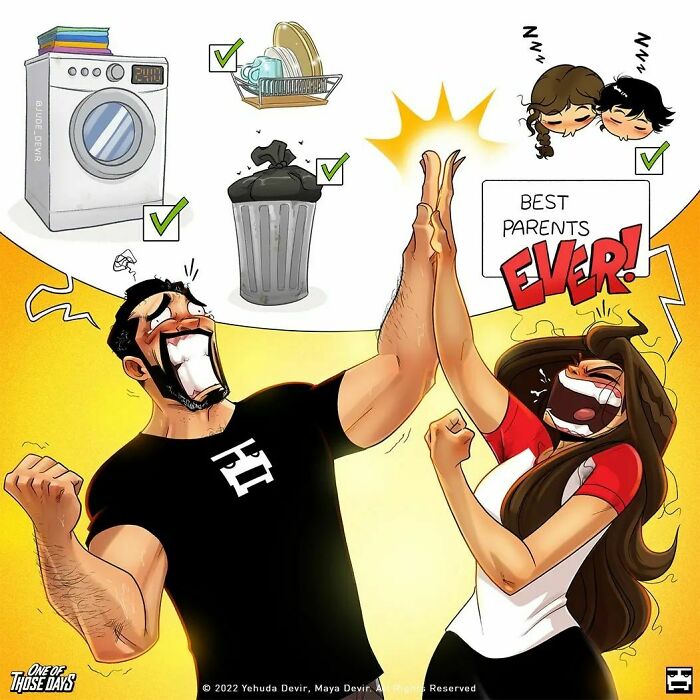 30 New Extremely Relatable Comics About Being A Parent, By Yehuda And Maya Devir 30 New Extremely Relatable Comics About Being A Parent, By Yehuda And Maya Devir