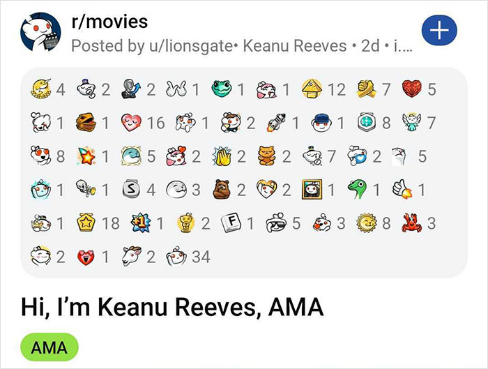 People Loved This “Ask Me Anything” Session With Keanu Reeves, And Here Are The 31 Best Questions And Answers People Loved This “Ask Me Anything” Session With Keanu Reeves, And Here Are The 31 Best Questions And Answers