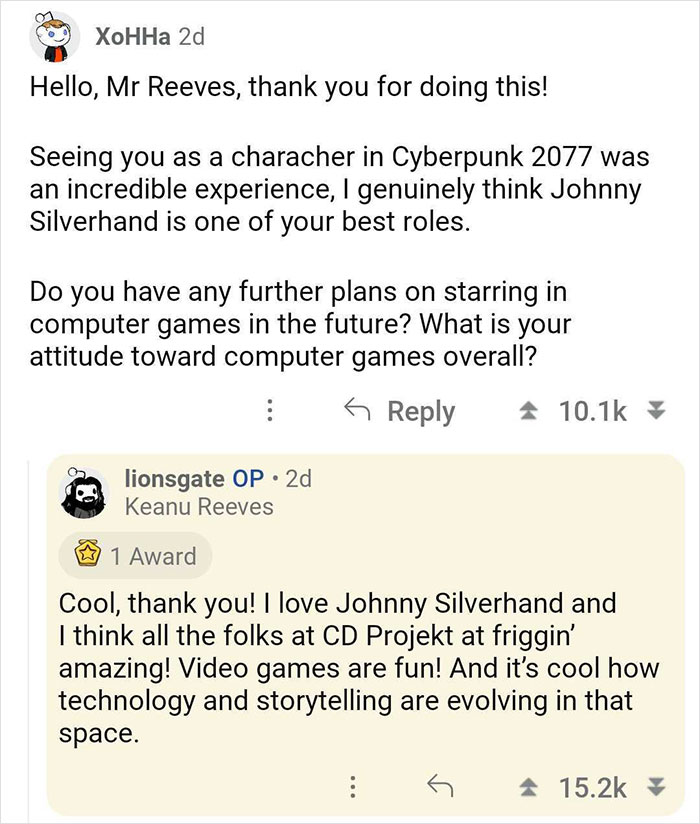 People Loved This “Ask Me Anything” Session With Keanu Reeves, And Here Are The 31 Best Questions And Answers People Loved This “Ask Me Anything” Session With Keanu Reeves, And Here Are The 31 Best Questions And Answers