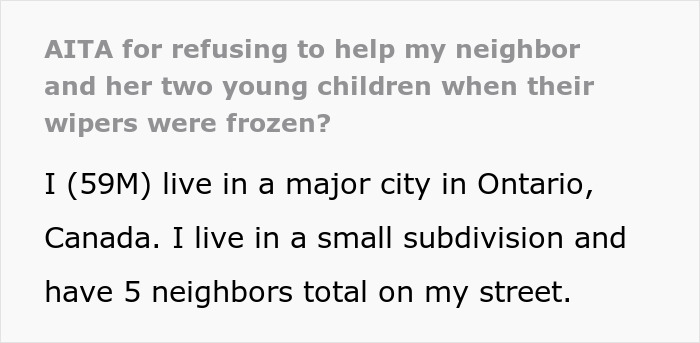 Man Snaps At Helpful Neighbor, His Wife Needs Help The Next Morning But Gets A Refusal This Time Man Snaps At Helpful Neighbor, His Wife Needs Help The Next Morning But Gets A Refusal This Time