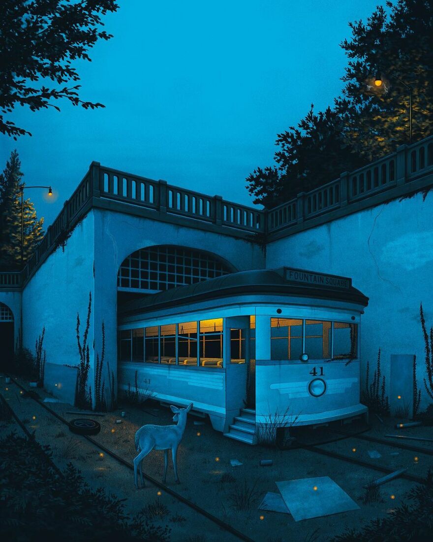 The Quiet Streets Of My Town At Nighttime Are The Main Focus Of My Art, Here Are My 20 Best Works