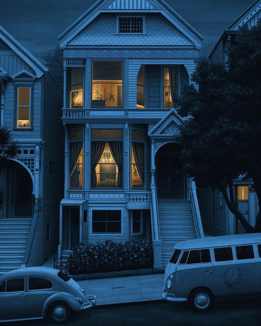 The Quiet Streets Of My Town At Nighttime Are The Main Focus Of My Art, Here Are My 20 Best Works