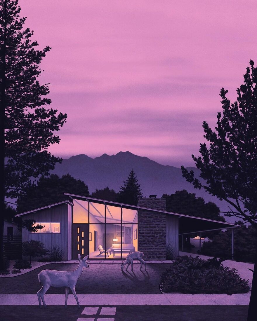 The Quiet Streets Of My Town At Nighttime Are The Main Focus Of My Art, Here Are My 20 Best Works